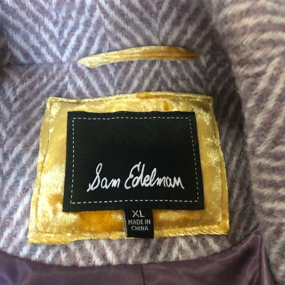 SAM EDELMAN Notch Collar 3-Button Wool Blend Coat Size XL - Picture 9 of 9